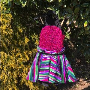 Revolution Dance Wear Pink Sequin Muti Co Costume